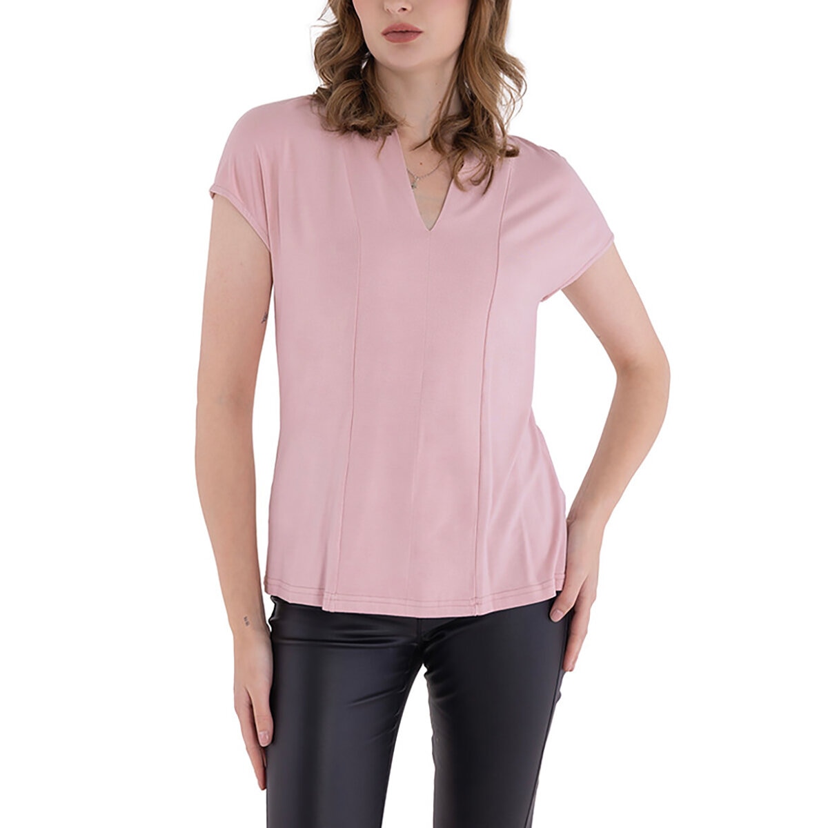 Shyla, Blusa Casual de Dama Cuello V, Varias Tallas