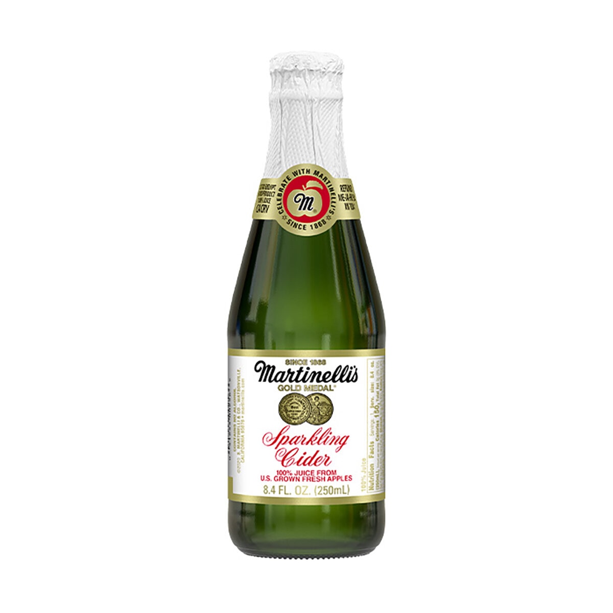 Martinelli's Jugo de Manzana Espumoso 12 pzs de 250 ml