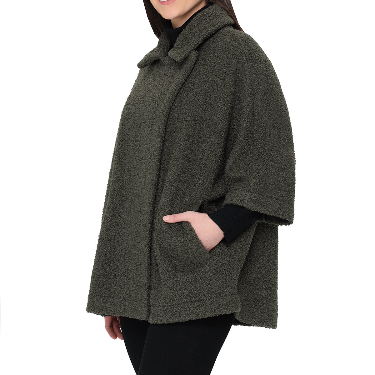 Nicole Miller Original Chamarra para Dama Verde Grande / Extra Grande