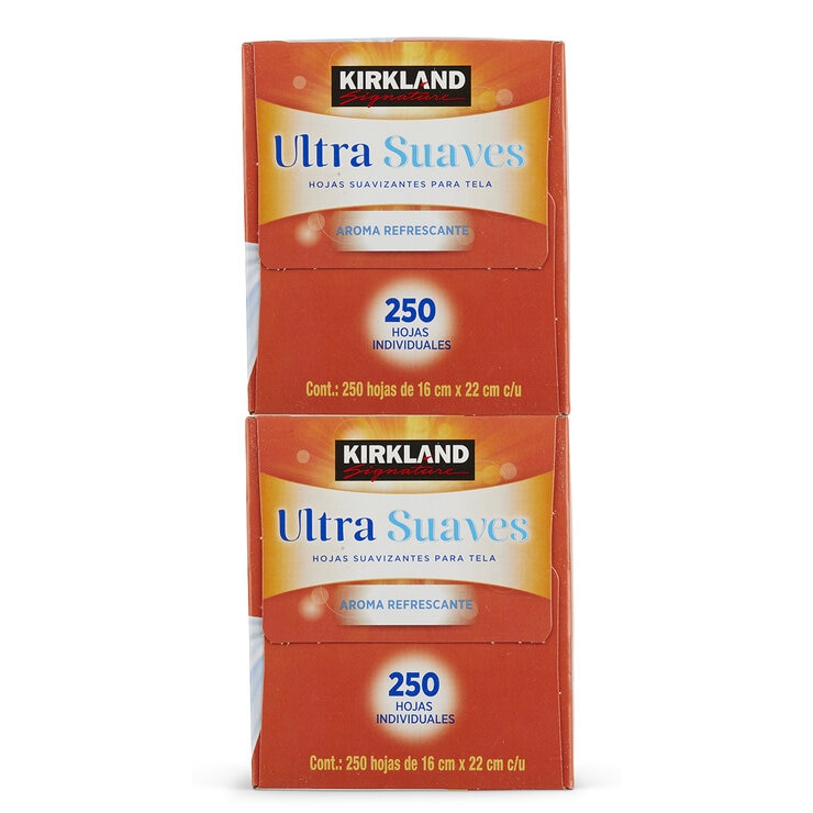 Kirkland Signature Hojas Suavizantes de Telas 500 piezas