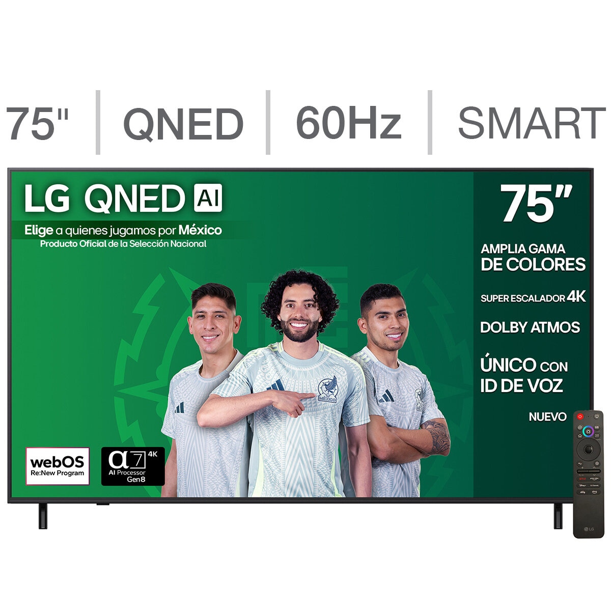LG Pantalla 75" QNED 4K Smart TV LG Pantalla 75" QNED 4K Smart TV
