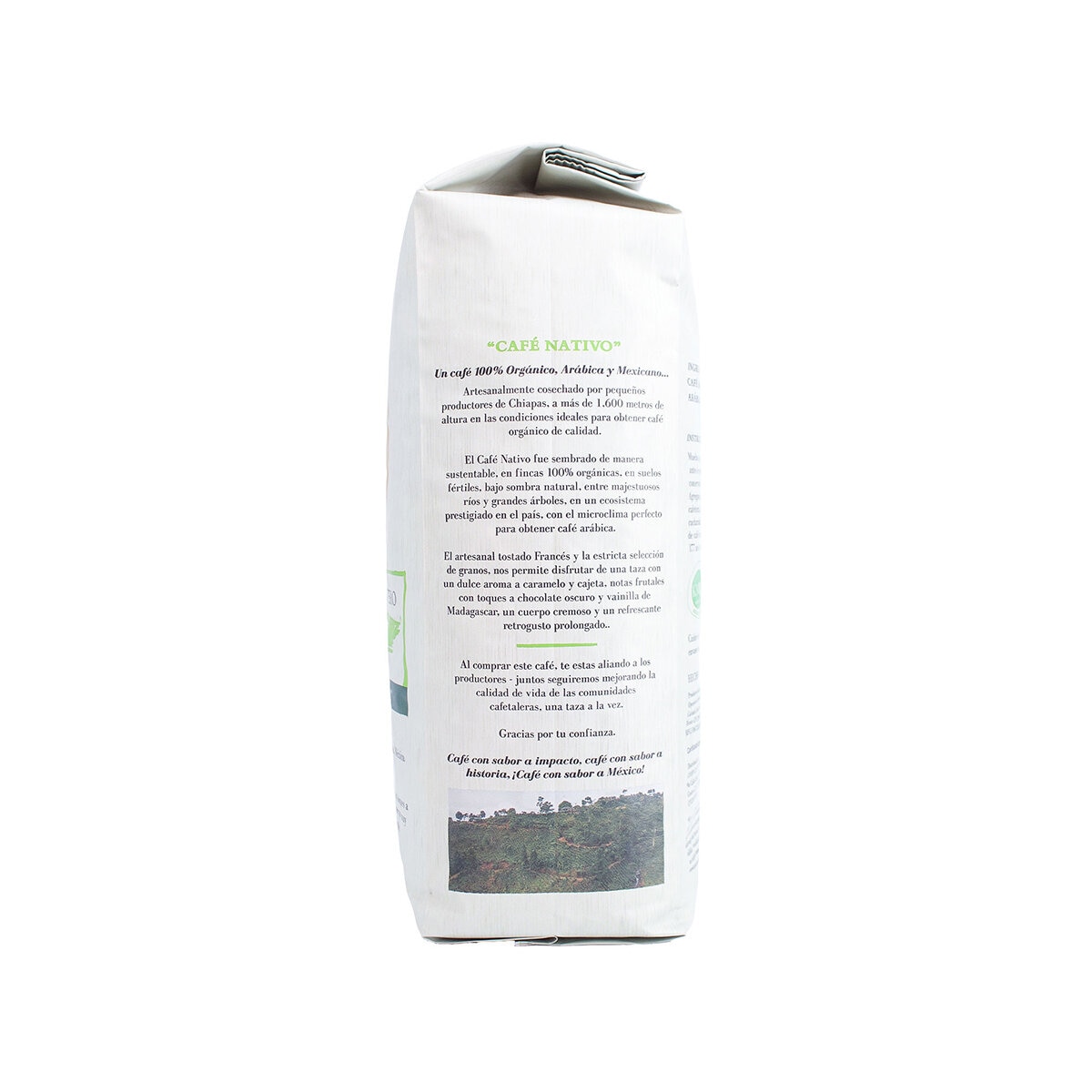 The Coffee Farmer’s Co-op Café Nativo 100% Orgánico Tostado Francés Grano Entero 1 Kg