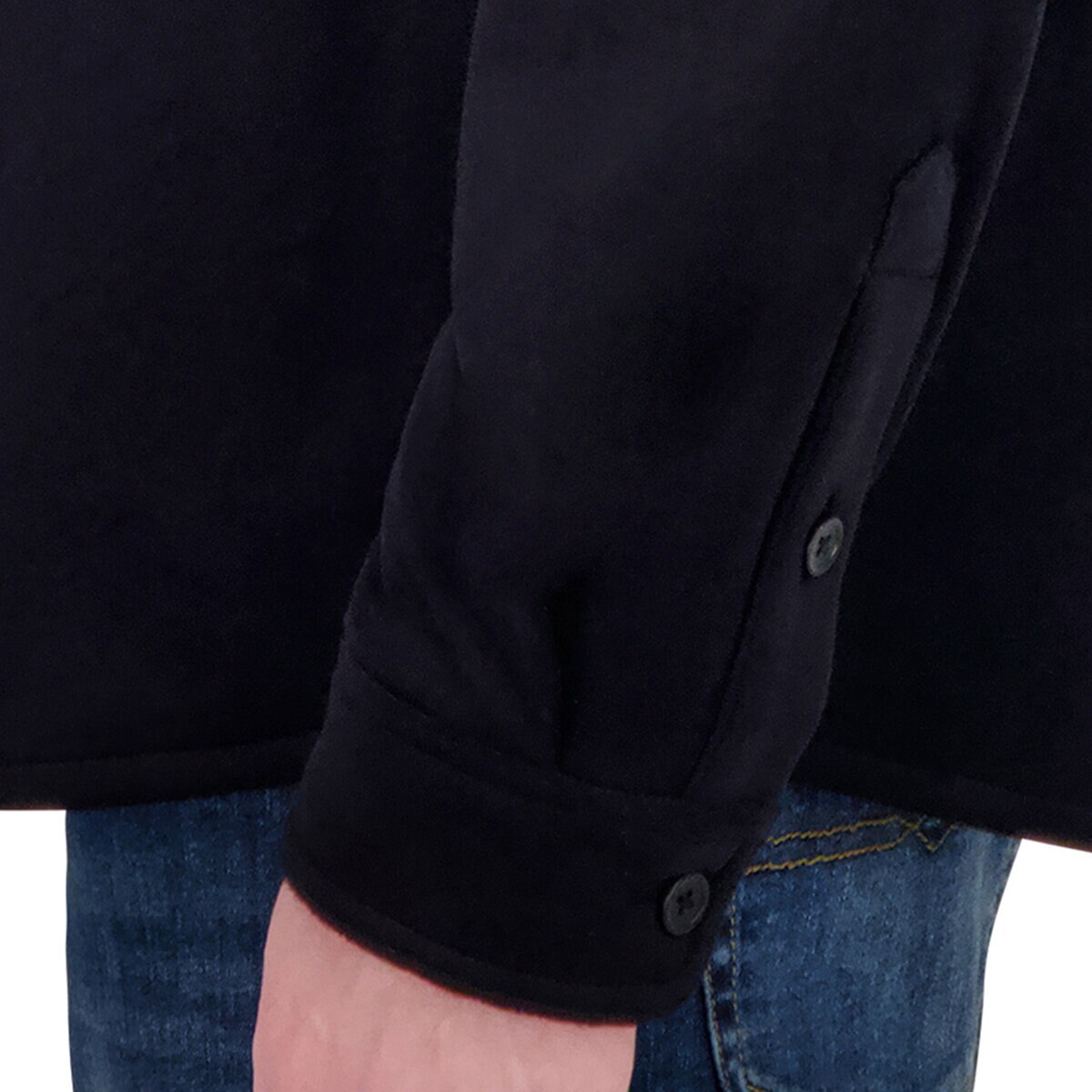 Kirkland Signature Sobrecamisa para Caballero Negro Grande