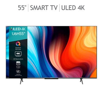Hisense Pantalla 55" ULED 4K UHD Smart TV