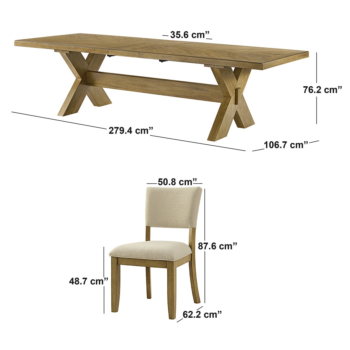 Universal Broadmoore Furniture, Juego de Comedor de 9 piezas Universal Broadmoore Furniture, Juego de Comedor de 9 piezas