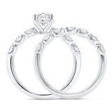 Anillo de Diamantes 0.50ctw, de Oro Blanco 14K