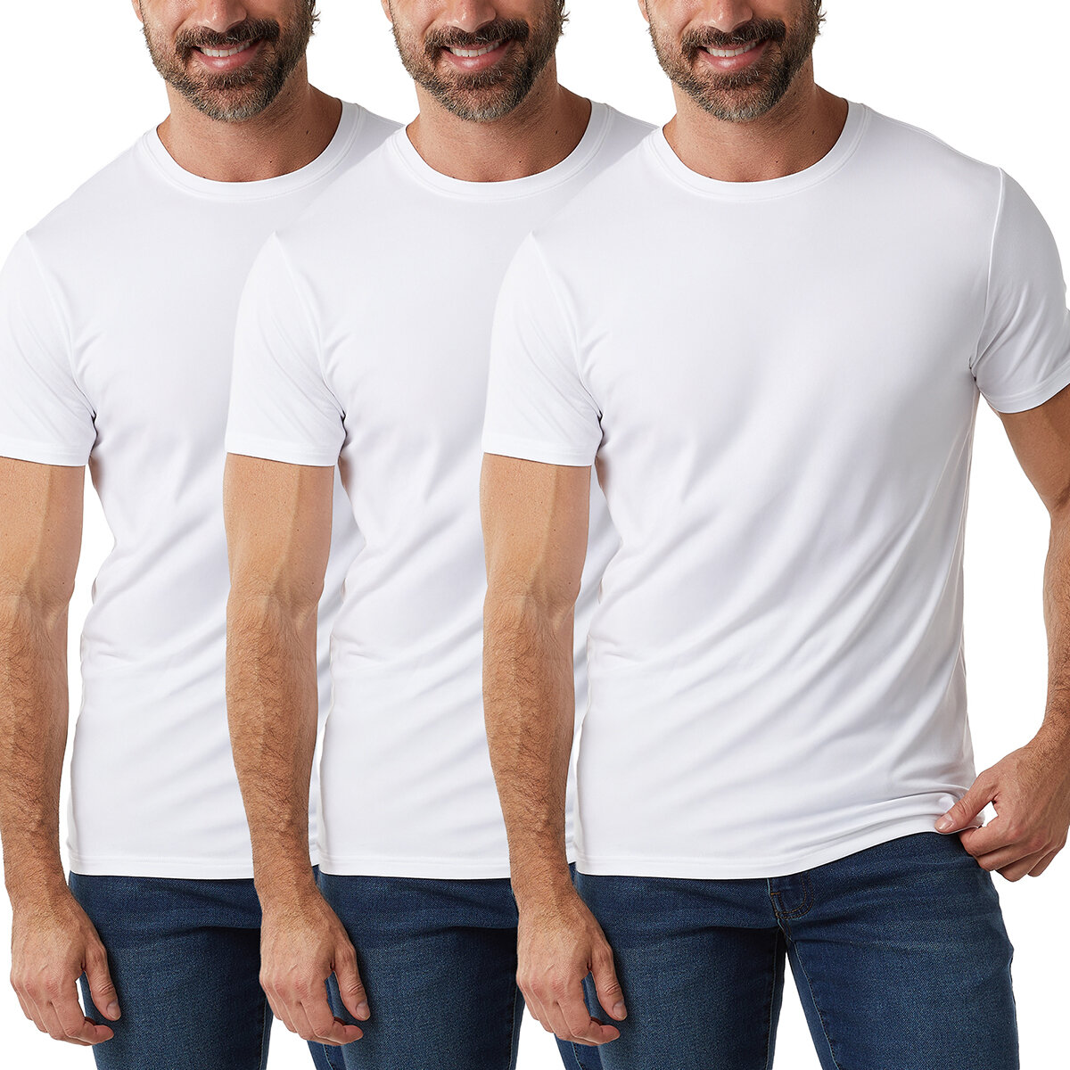 32 Degrees Cool Playera para Caballero Blanco Grande