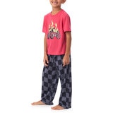 Saint Eve Pijama 3 piezas para Niños y Niñas Rojo 7 / 8 Años