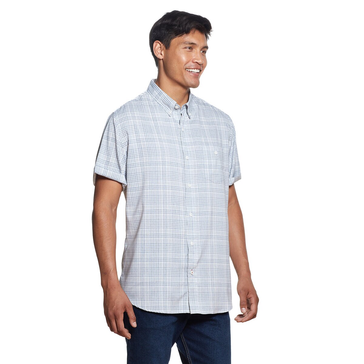 Weatherproof, Camisa para Caballero Varias Tallas y Colores Blanco con Azul