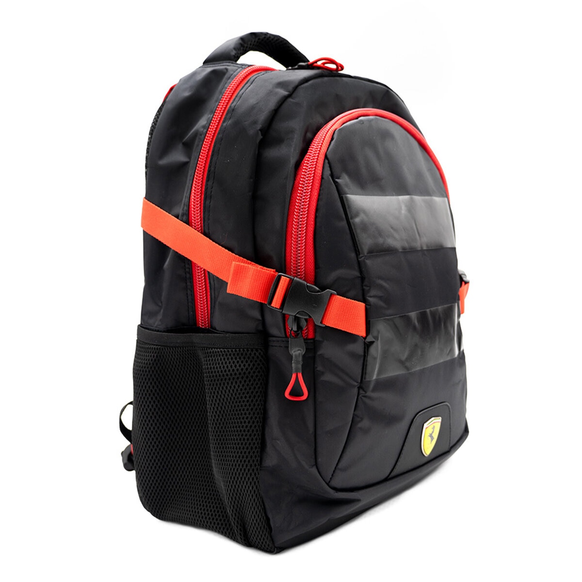 Mochila con Lonchera y Lapicera Ferrari
