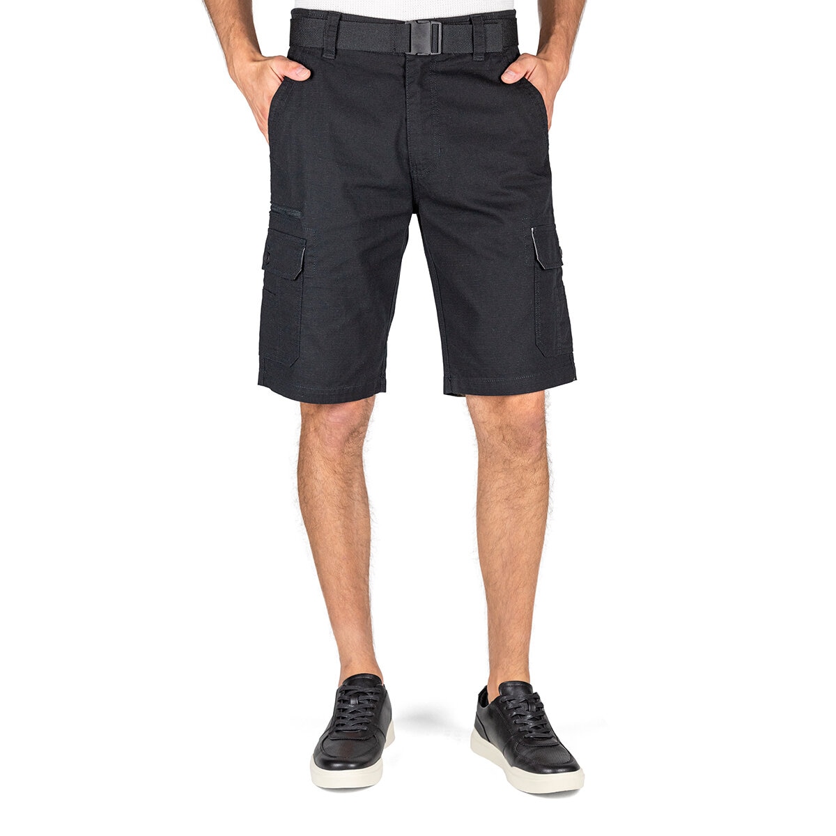 Wearfirst Shorts con Cinturón para Caballero Negro Cost...