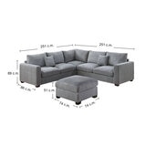 Bobkona, Owen, Seccional de 4 Piezas Bobkona, Owen, Seccional de 4 Piezas