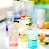 Juego de 8 Vasos Acrílicos de Colores, 651mL