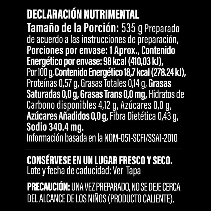 Veggie Zero Sopa Instantánea de Arroz 6/85 g