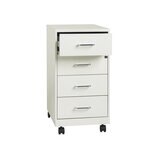 Hirsh Archivero con 4 Cajones Tamaño Carta Color Blanco