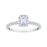 Anillo Nupcial de Diamantes 0.50ctw, Oro Blanco 14K