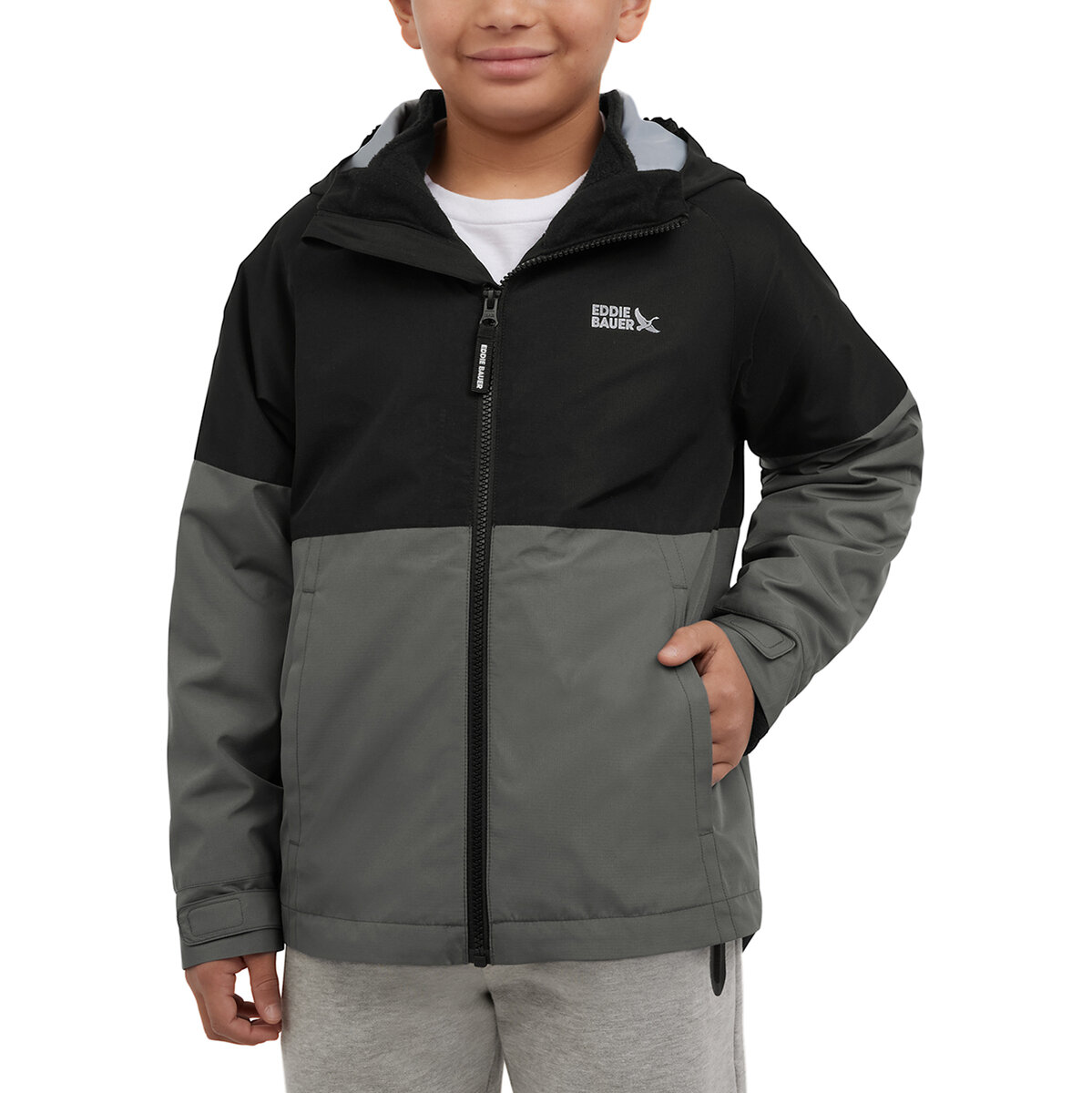 Eddie Bauer Chamarra 3 en 1 para Niños y Niñas Negro 7 / 8 Años