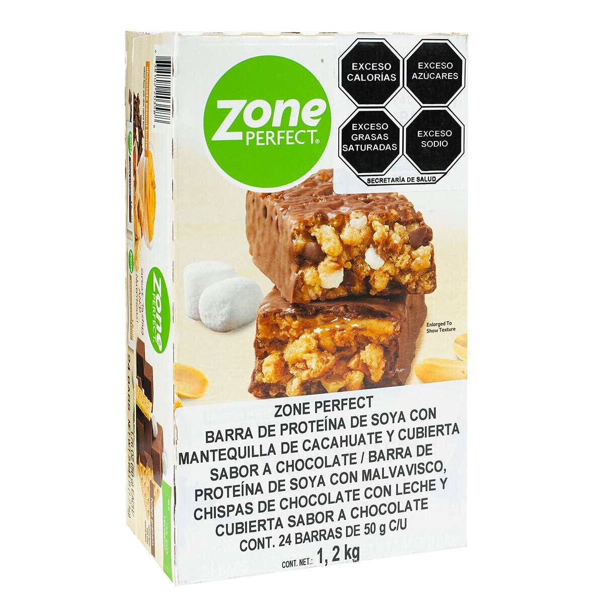 Zone Perfect Barras de Proteína de Soya con Chocolate 24 pzas de 50 g