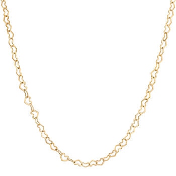 Collar de Corazones, Oro 14K