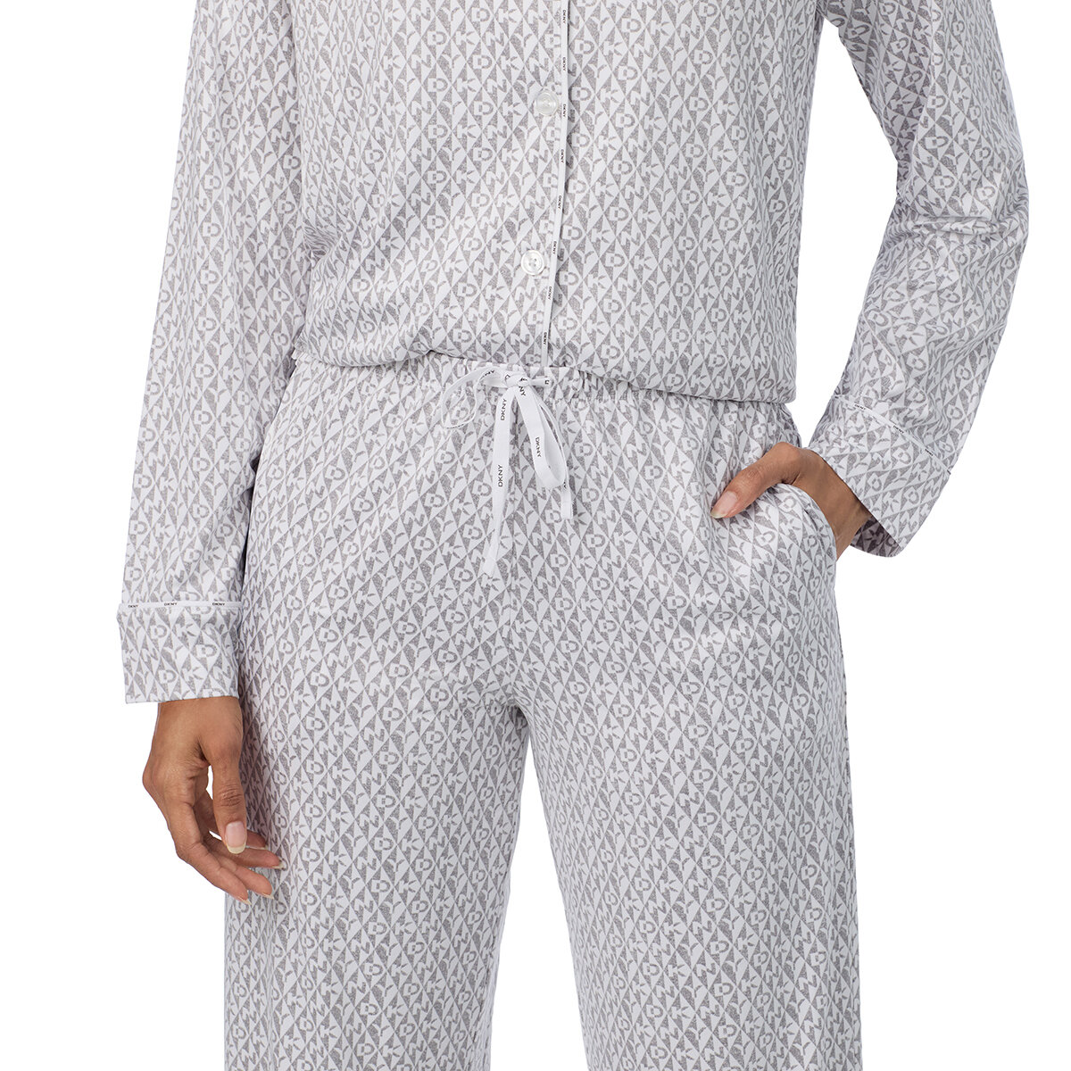 DKNY Pijama para Dama Gris Chica DKNY Pijama para Dama Gris Chica