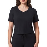 Mondetta Blusa de ejercicio para Dama Negro Mediana