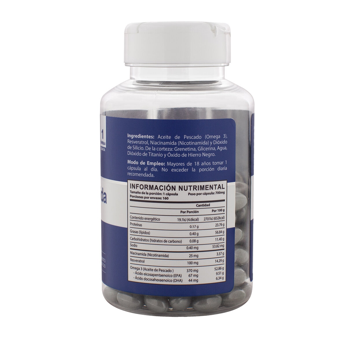 Naturagel Niacinamida + Resveratrol 160 cápsulas