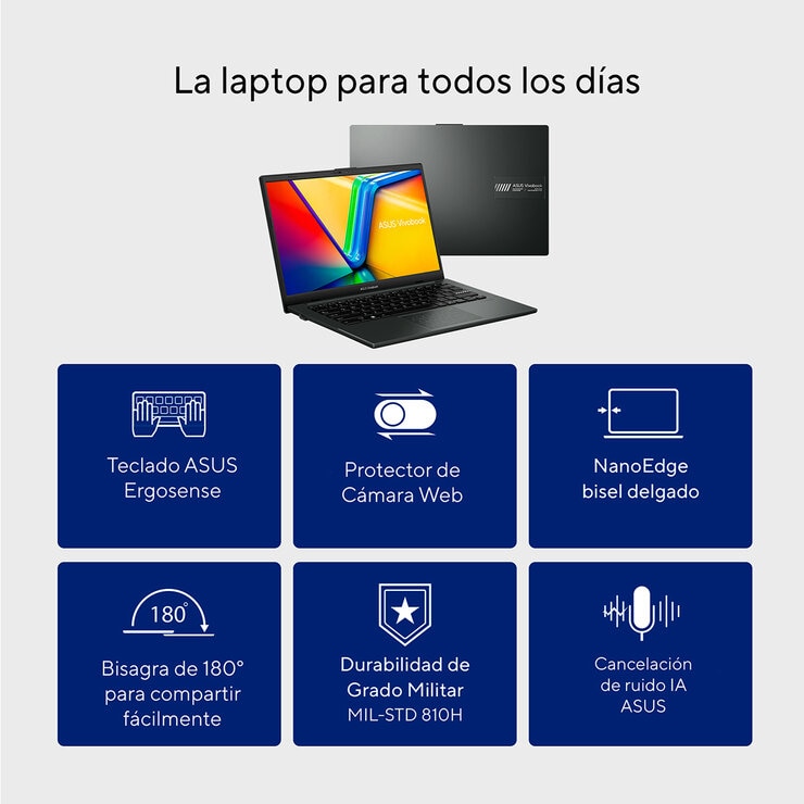 ASUS Vivobook Go 14 Laptop 14" Full HD Intel Core i3 8GB 512GB SSD