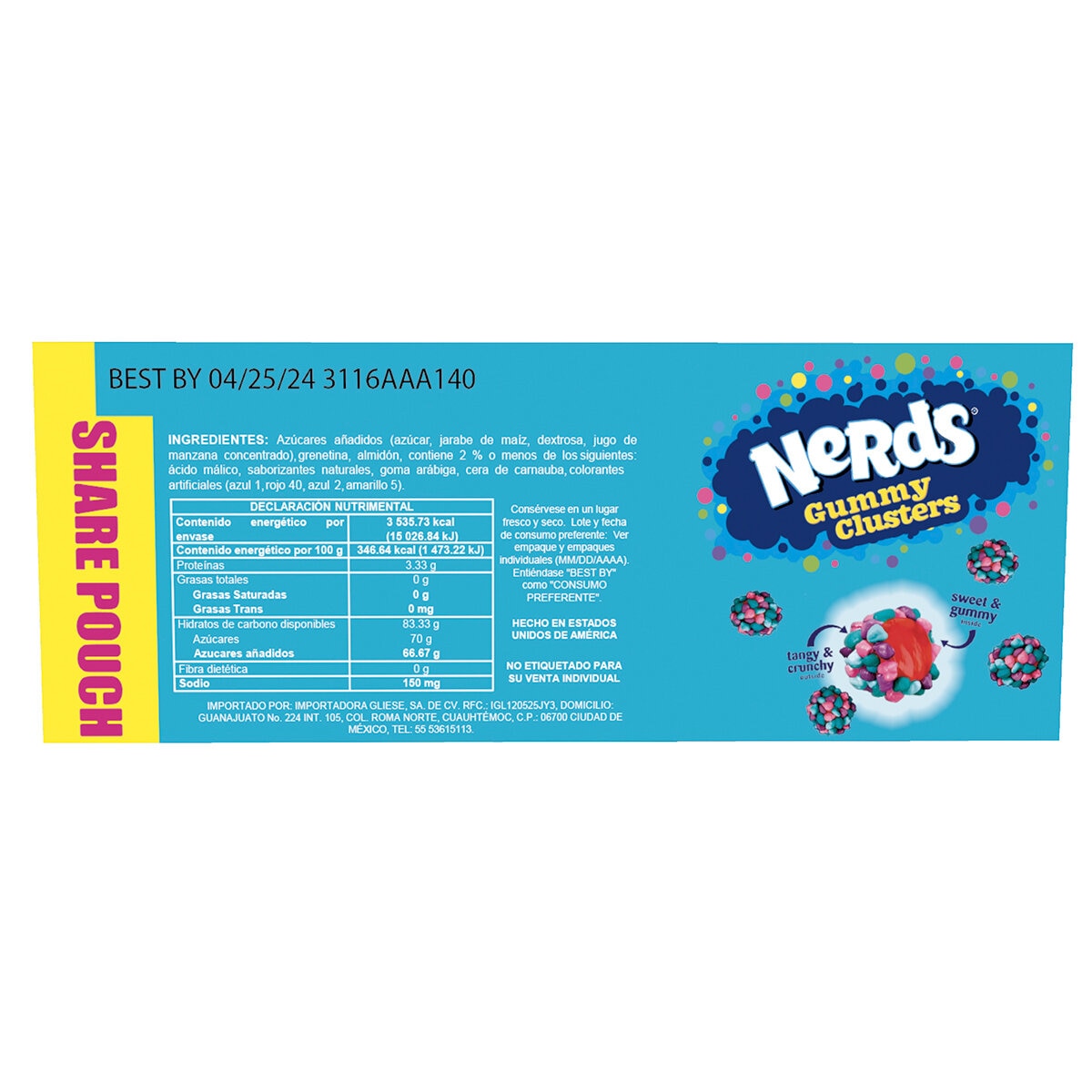 Nerds Gummy Clusters 1.02 kg 