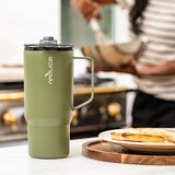 Reduce - Hot 1 Mug Taza de 700 mL con Control de Flujo en la Tapa 2 Piezas Rosa/Verde