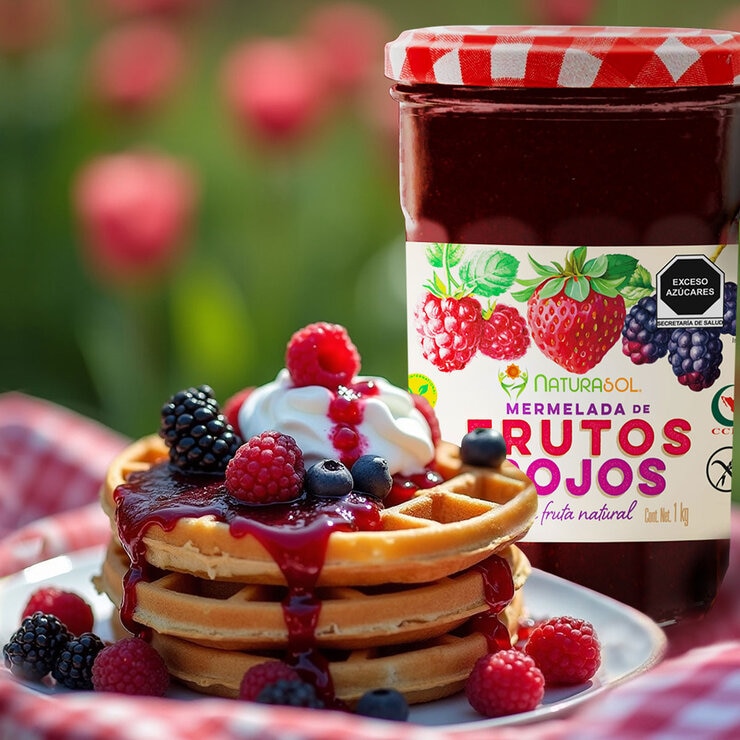 Naturasol Mermelada De Frutos Rojos Con Fruta Natural 1 kg