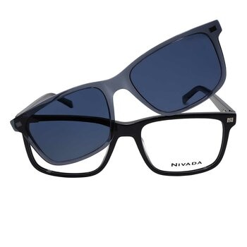 Nivada CNV.X220D.0BLU.56 Armazón Oftálmico + Clip Solar Polarizado
