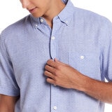 Weatherproof Vintage Camisa manga corta para Caballero Azul Grande