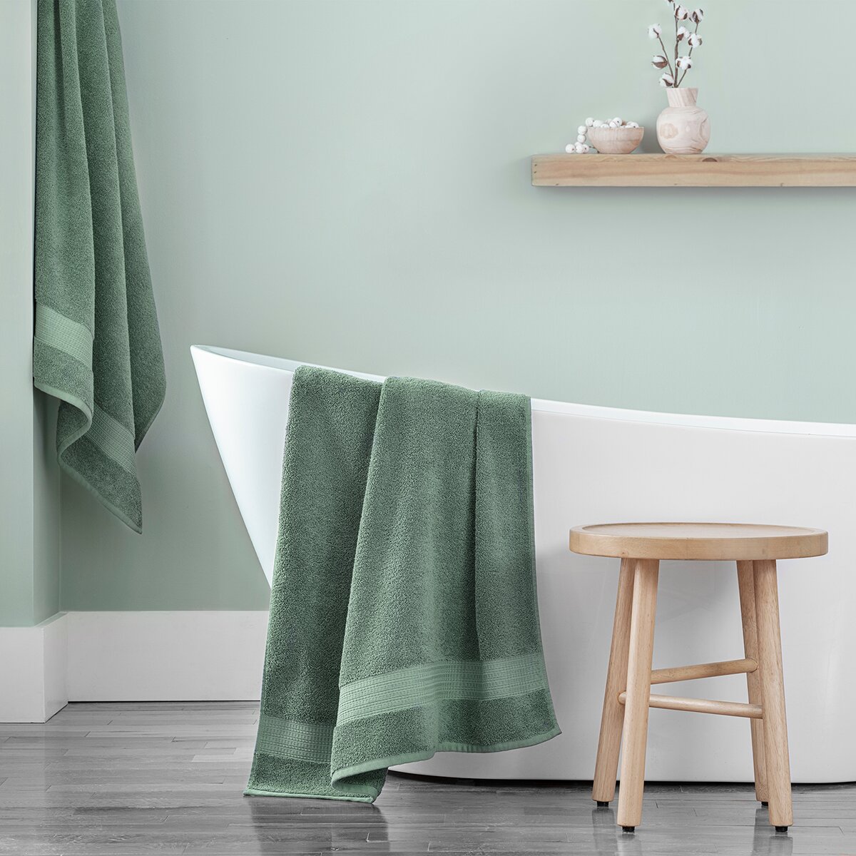 Purely Indulgent, Toalla para Baño ,Color Verde