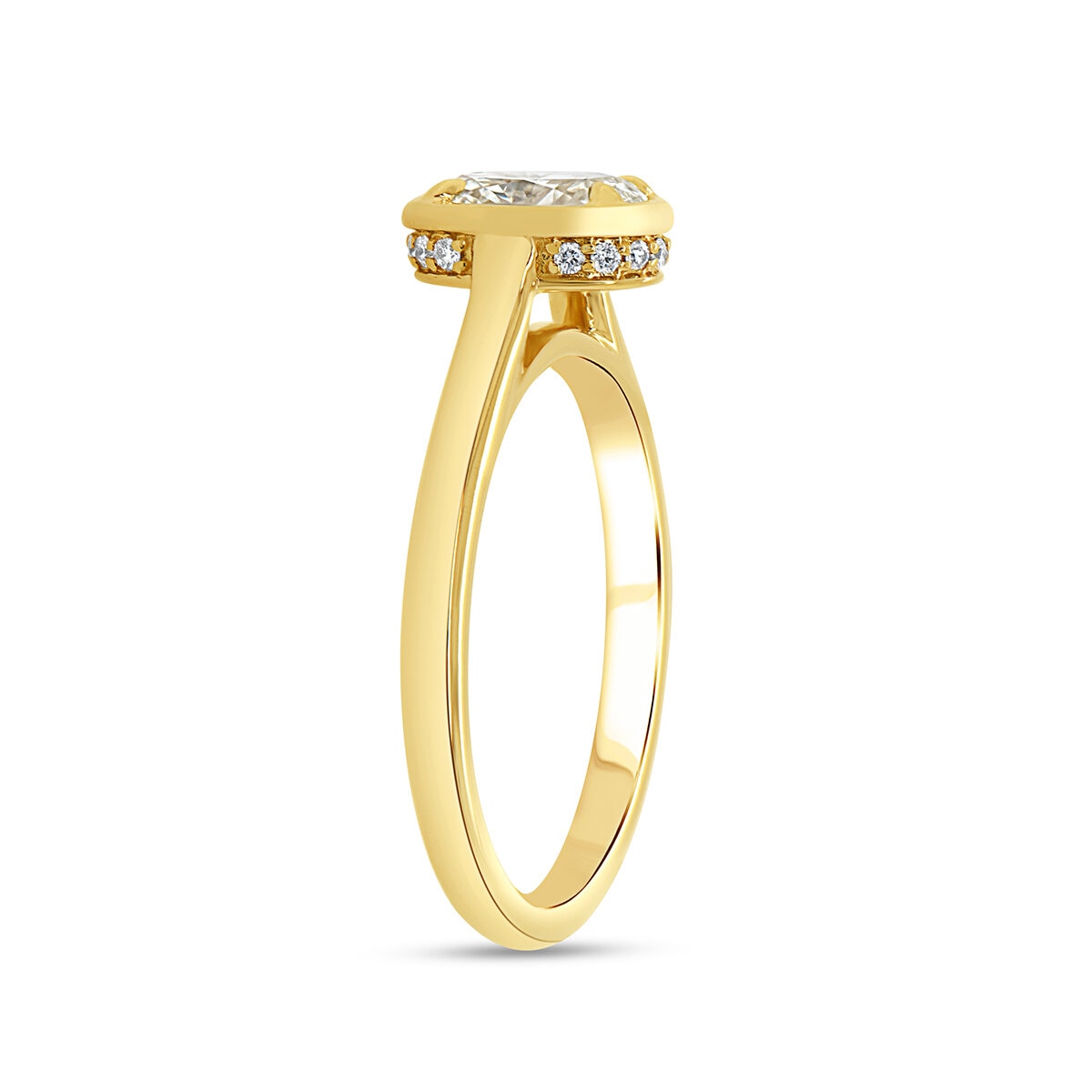 Anillo, 0.77ctw Diamantes, Oro Amarillo 14K