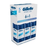 Gillette Antitranspirante en Gel 6 en 1 Skin Guard 5 pzas de 113 g Gillette Antitranspirante en Gel 6 en 1 Skin Guard 5 pzas de 113 g
