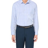 Kirkland Signature Camisa para Caballero Azul con verde Manga 14-14.5 Cuello 34/34