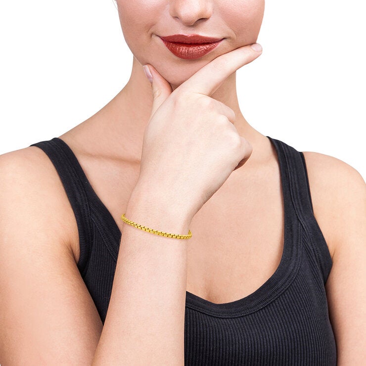 Pulsera de Oro Amarillo, 14K Pulsera de Oro Amarillo, 14K