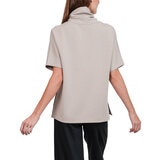 Kersh Blusa tejida para Dama Café Grande