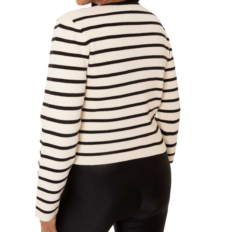 Mario Serrani Italy Suéter para Dama Blanco Extra Grande