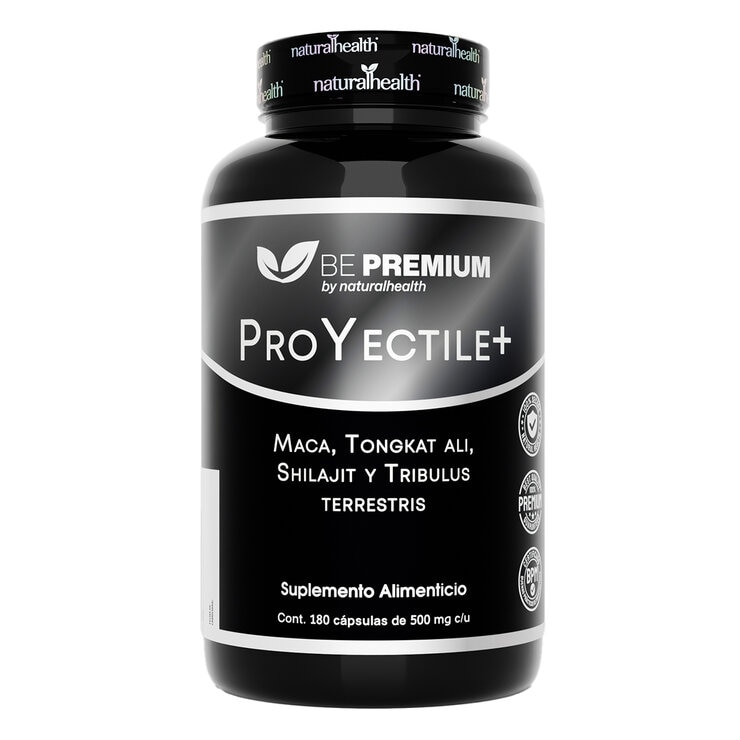 Proyectile Maca, Tongkat Ali, Shilajil y Tribulus Terrestris 180 Cápsulas