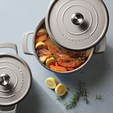 Tramontina 2 Ollas de Hierro Fundido Estilo Horno Holandés, Gris