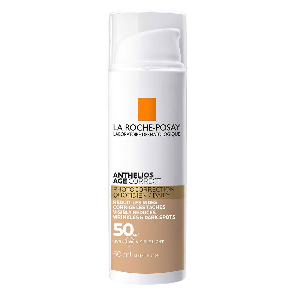 La Roche-Posay Anthelios Protector Solar Age Correct CC Cream con Color FPS 50+, 50ml 