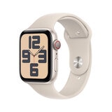 Apple Watch SE (GPS + Cellular) Caja de aluminio blanco estelar 44mm con Correa deportiva blanco estelar 
