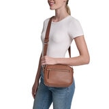 DKNY Bolsa crossbody Café para Dama