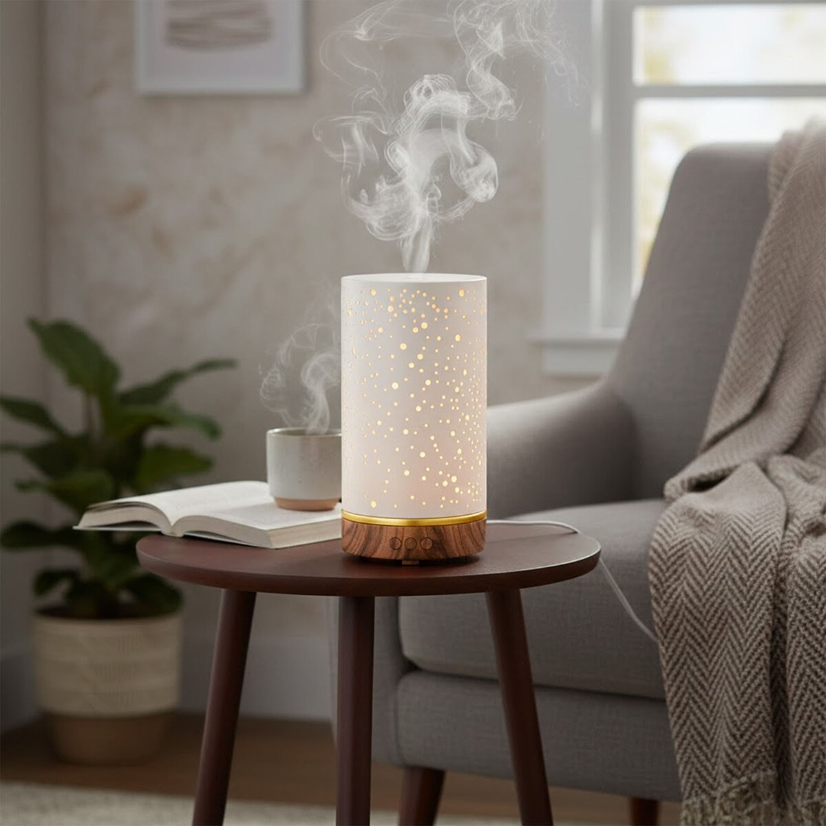 Essenza Difusor Eléctrico con 4 Aceites Esenciales