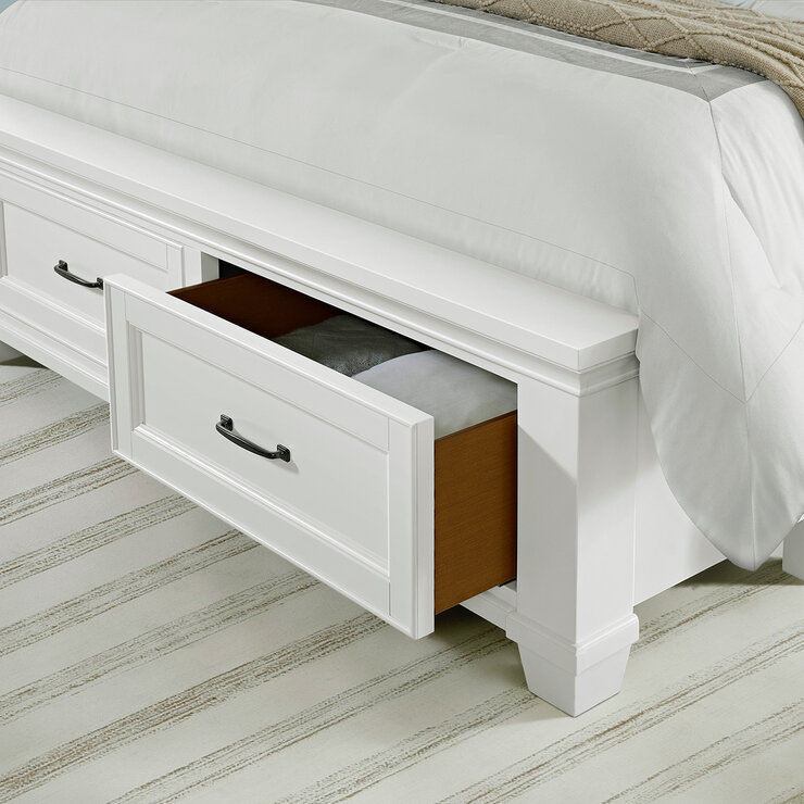 Universal Broadmoore, Rose, Cama Queen Size con Almacenamiento