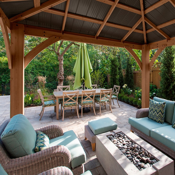 Yardistry Pérgola de Madera con Techo de Aluminio, Medidas 3.7m x 3.7m