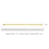 Pulsera, Oro Amarillo 14K