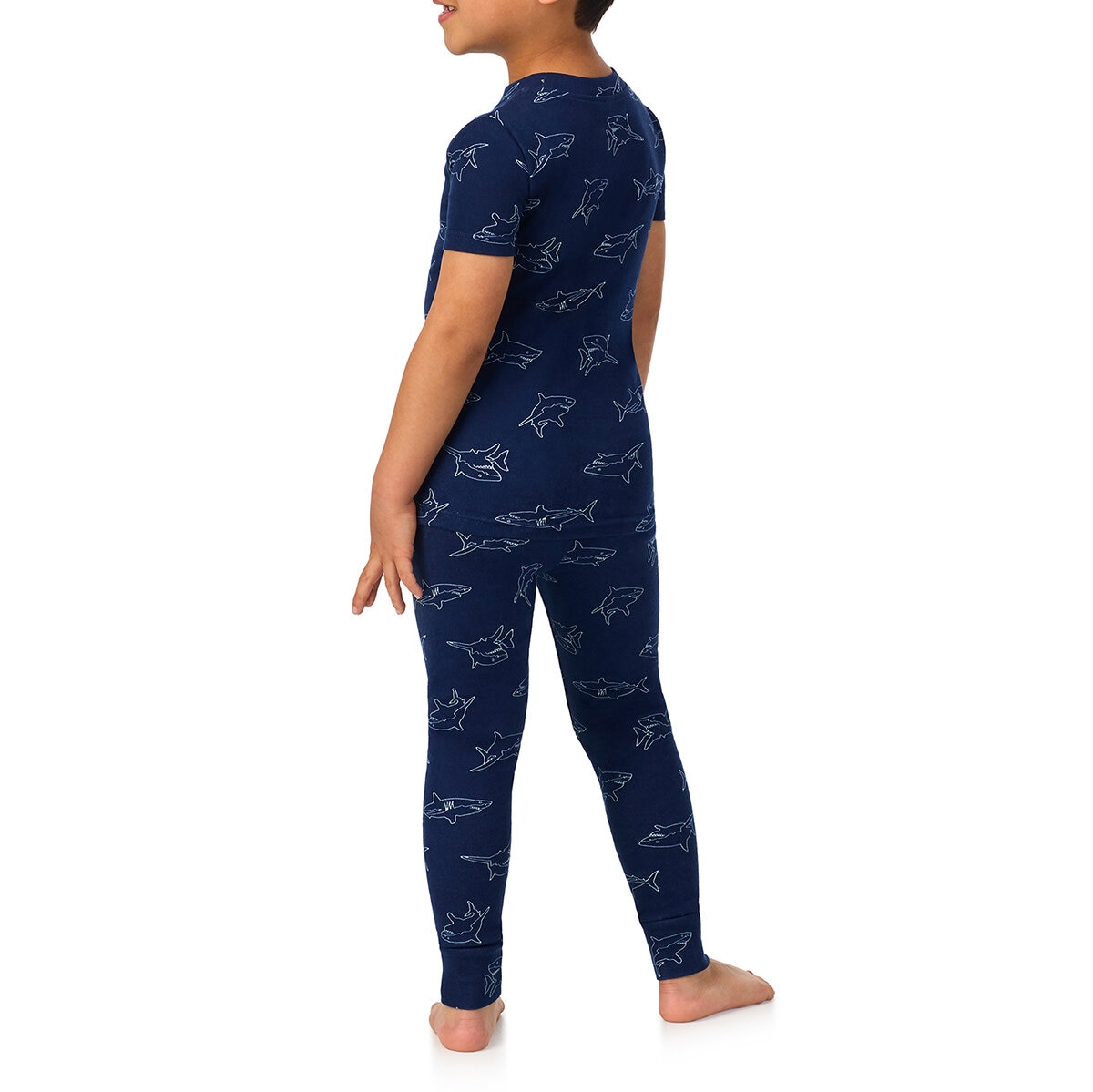 Kirkland Signature Pijama para Niños y Niñas 4 piezas Tiburón 4 Años