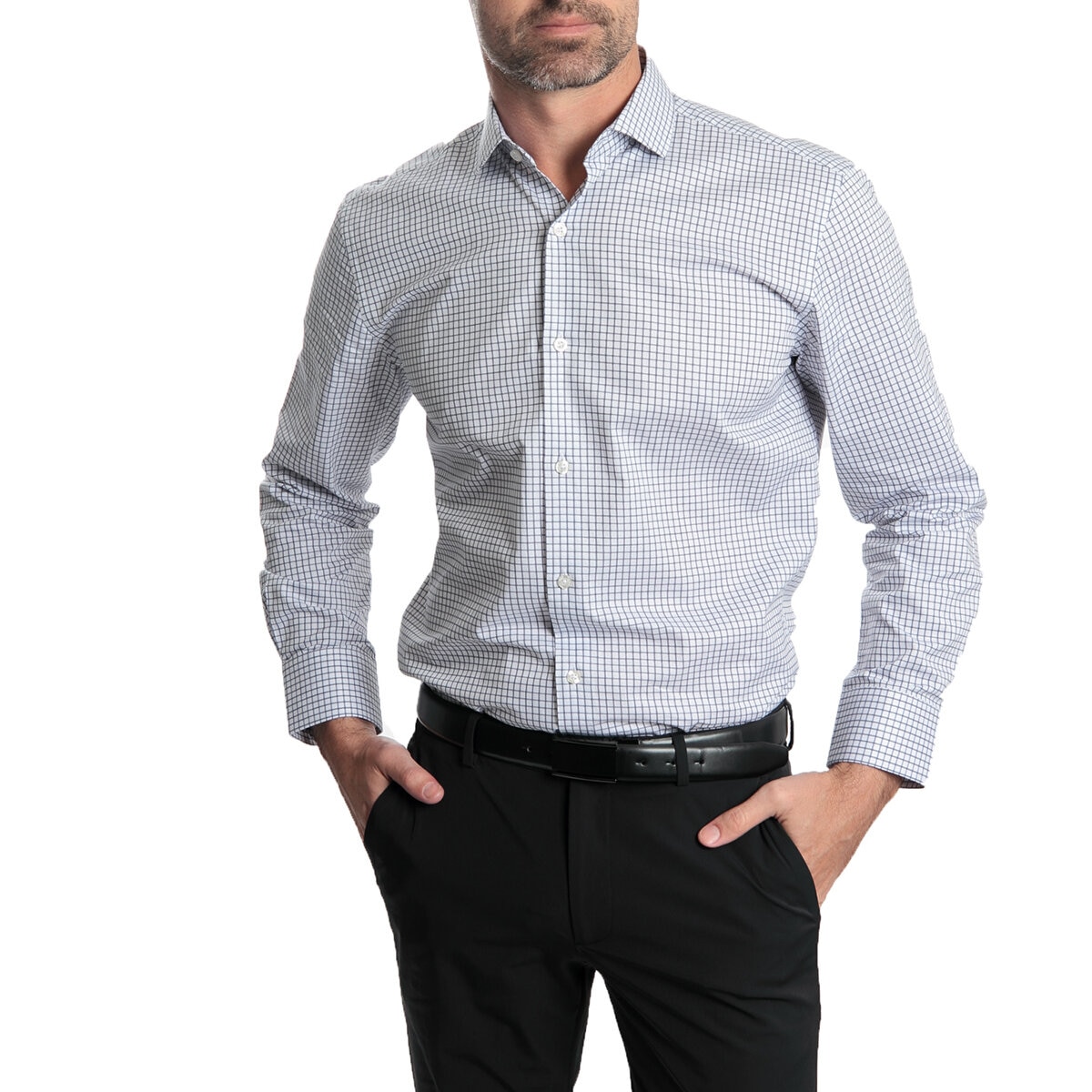 Ted Baker Camisa para Caballero Azul Cuello 17/17.5 Manga 32/33